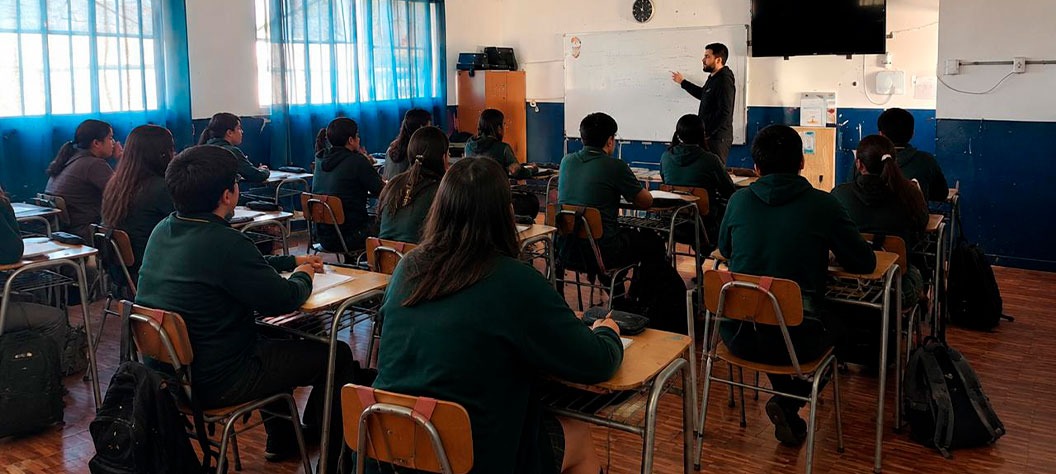 Sala de clases del nivel Básica